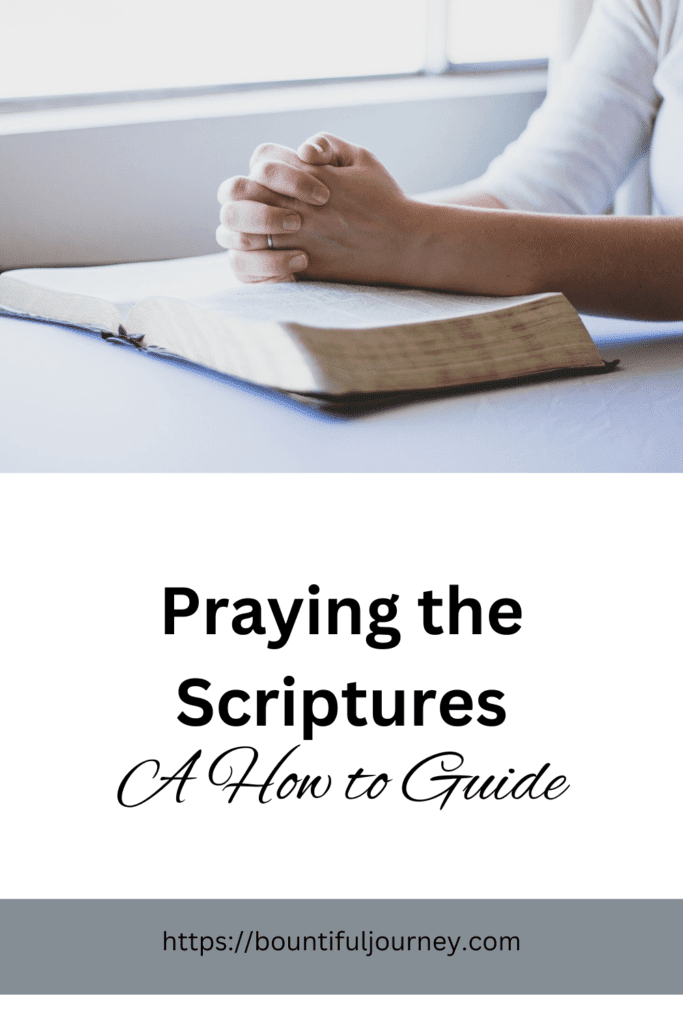 praying the scriptures